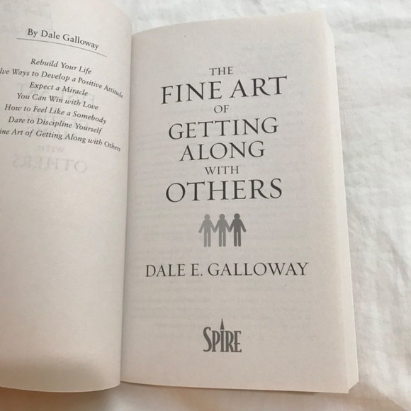 ๐3/$35 The Fine Art of Getting Along with Others Book by Dale E. Galloway - Picture 4 of 6